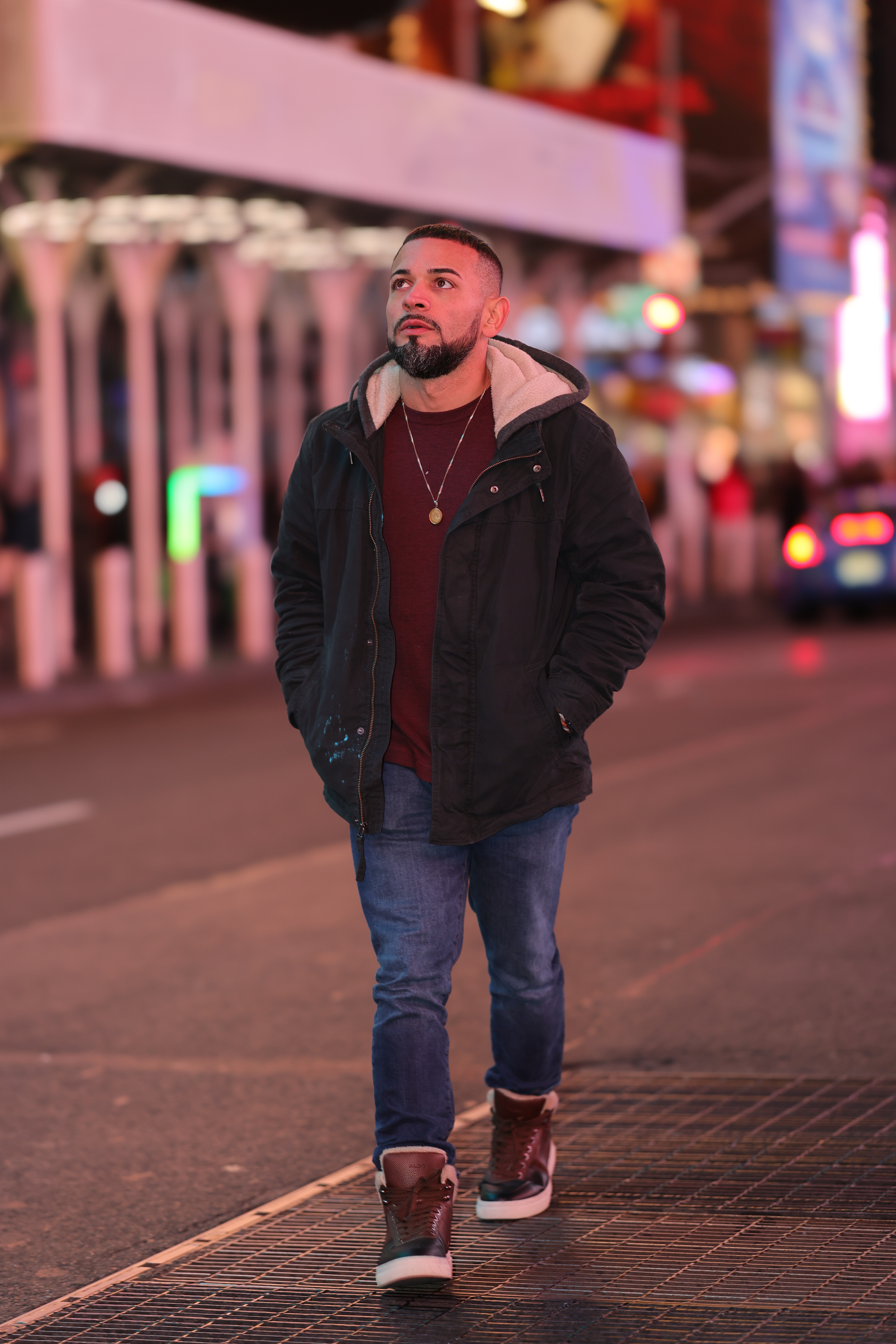 Jeremy Jay in Times Square